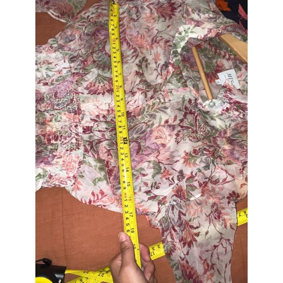 MISA LOS ANGELES Pamelina Chiffon Tiered Maxi Dress Paisley Shopbop S Small Wome - Picture 9 of 11